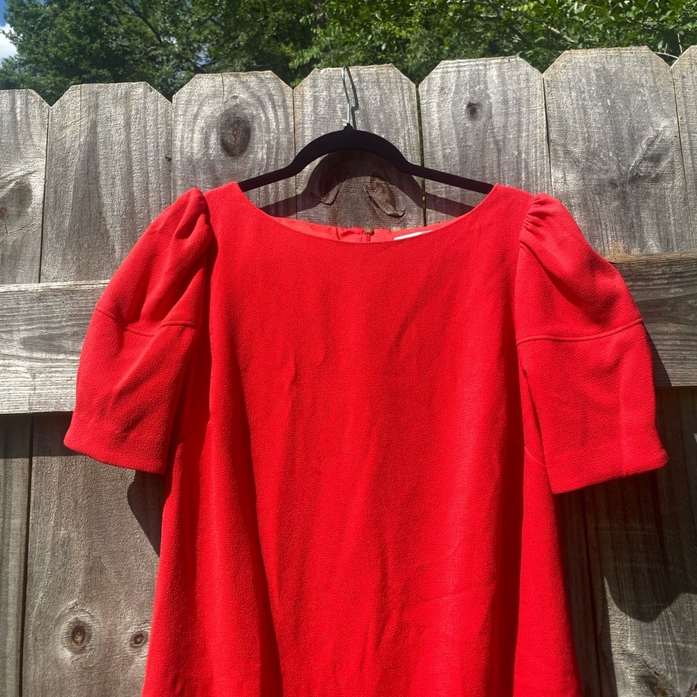 Trina Turk Red Midi Shift Dress - Picture 3 of 8